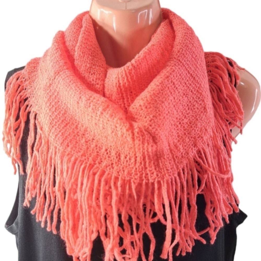 Infinity‎ Women's Scarf Coral Color